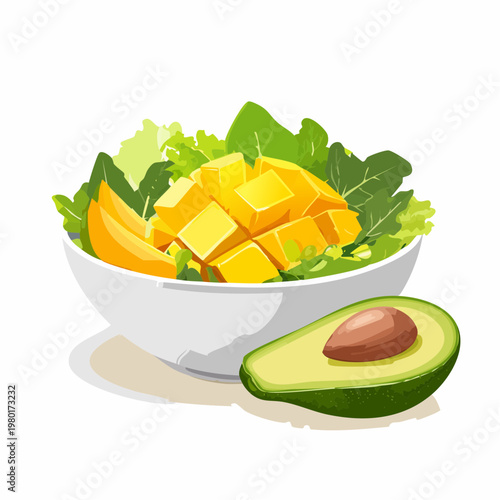 Sommer-Bowl mit Mango und Avocado