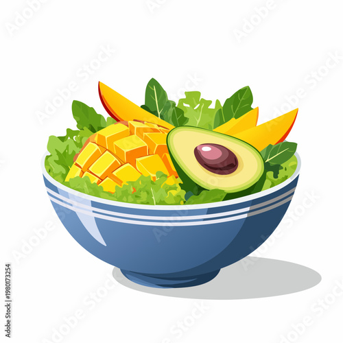 Sommer-Bowl mit Mango und Avocado