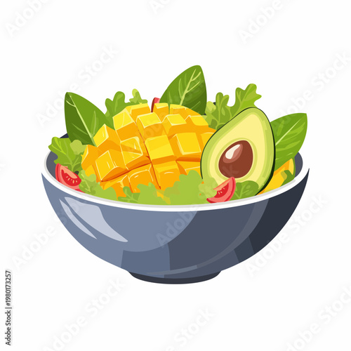 Sommer-Bowl mit Mango und Avocado