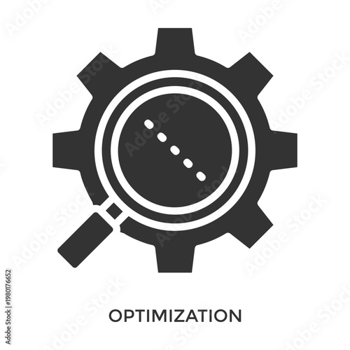 Optimization Icon Line Style. Design Vector Illustration