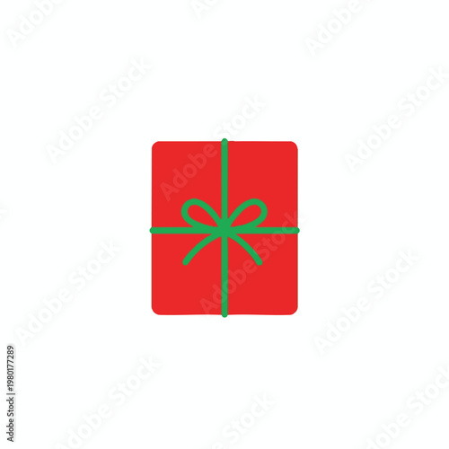 Festive Gift Box with Green Ribbon for Celebrations and Special Occasions