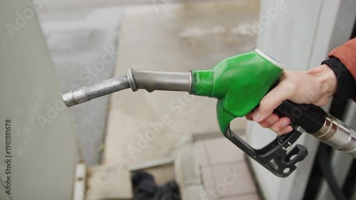 fuel crisis. petrol pump without fuel