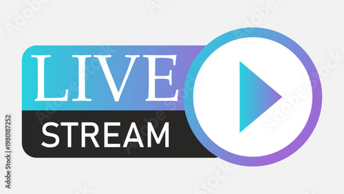 Music sign that is broadcast live. Music Live streaming