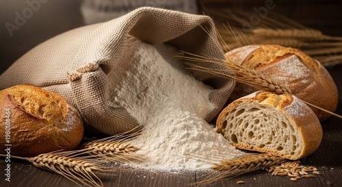 Bread and wheat photo