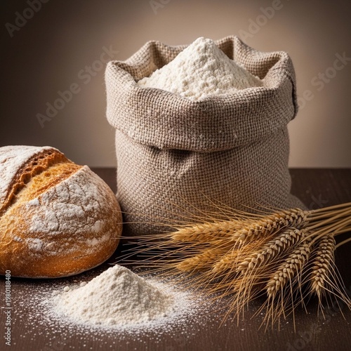 Bread and wheat photo