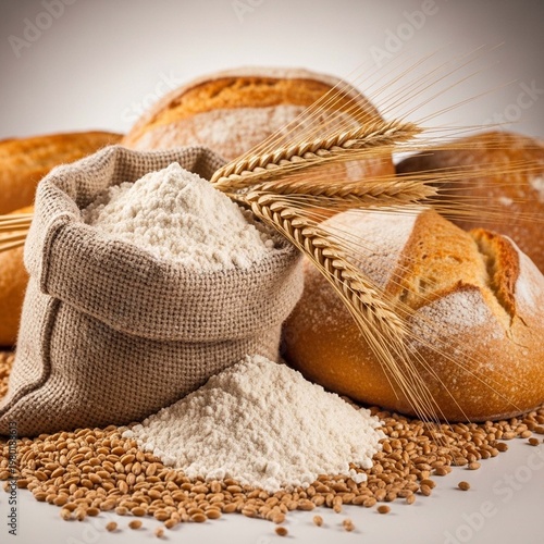 Bread and wheat photo