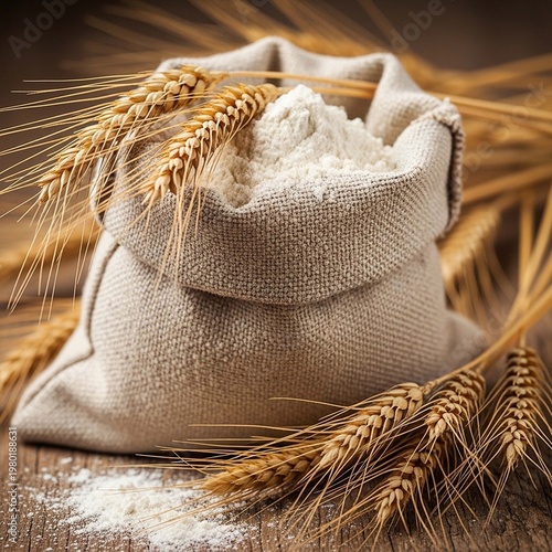 Bread and wheat photo.