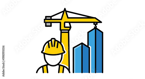 Construction worker in hard hat.