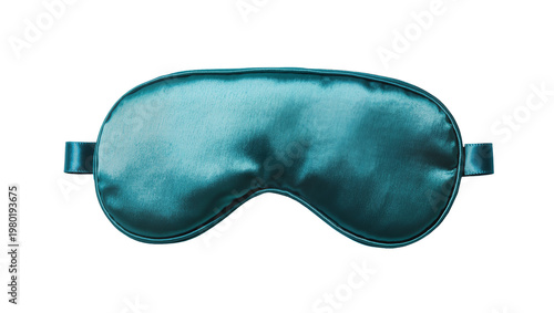 Quadro su tela Isolated Teal Silk Sleep Mask for Eye Comfort and Relaxing Evening Rest