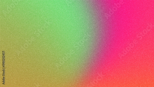 Green pink yellow abstract gradient background, vibrant smooth blur glow grainy texture banner design