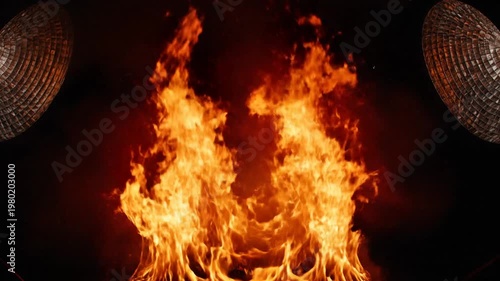Fiery Drum Cymbals
