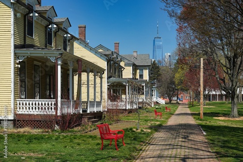 Nolan Park is a shady, four-acre green space crisscrossed by brick paths and surrounded by stately 19th-century brick and wood-frame houses.