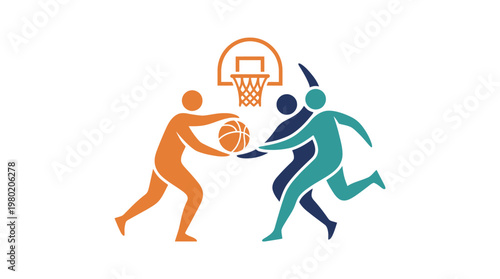 Basketball Game Abstract Concept
