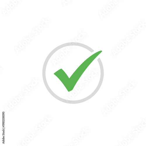 Verified Checkmark Icon for Digital Applications and Security Indicators