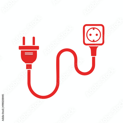 Electrical Power Cord and Plug Safe Wiring and Power Supply Concept
