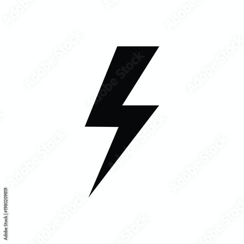 Powerful Lightning Bolt Icon for Technology and Energy Themes