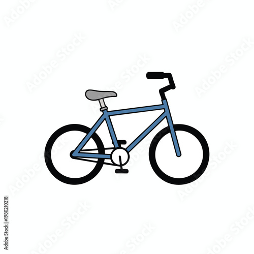 Reliable and Stylish Blue Bicycle for Recreation and Transportation