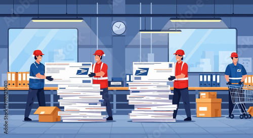 Workers in a Warehouse.