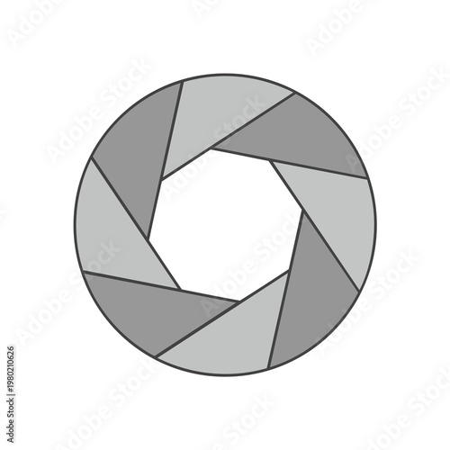 Elegant Silver Camera Lens Aperture Design for Photography Enthusiasts