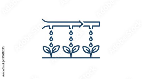 Drip Irrigation System Icon