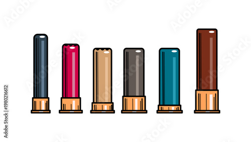 Illustration shotgun gauges ammo
