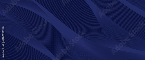 Luxury background design with diagonal abstract blue line pattern in dark color. Vector horizontal template for business banner, premium invitation, voucher, prestigious gift certificate.eps 10