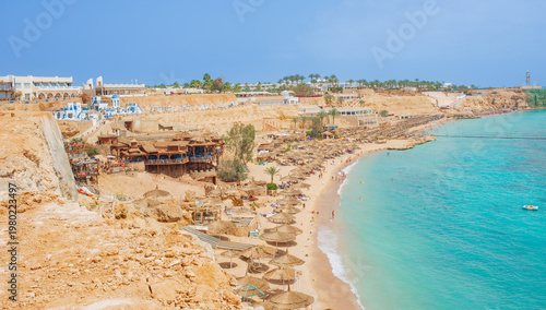 Beautiful views of the coast in Sharm El Sheikh, Egypt for background