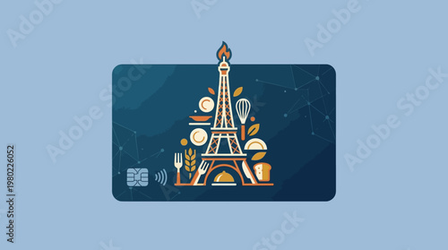 Parisian Foodie Credit Card