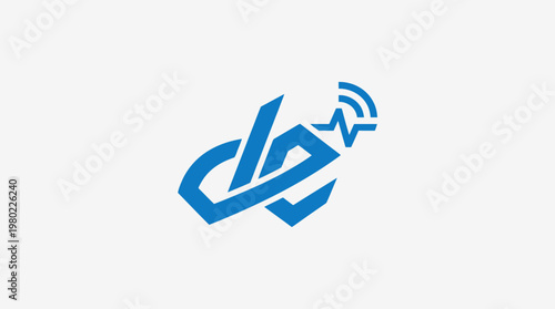 Abstract Healthcare And Medical Logo in Blue