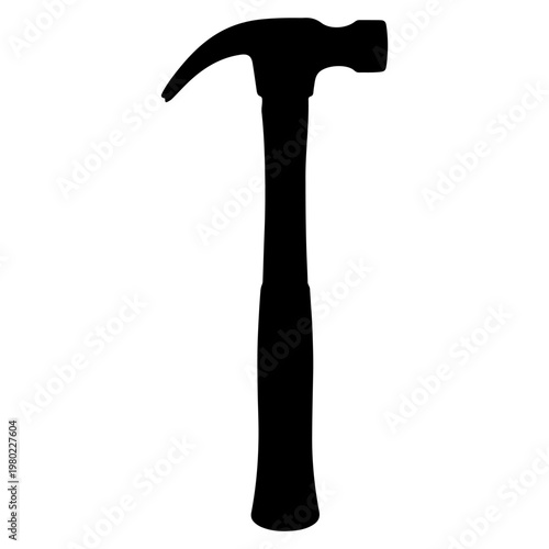 Silhouette of a Claw Hammer Tool.