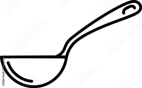 Tablespoon icon for website, thin line icons. vector logo design
