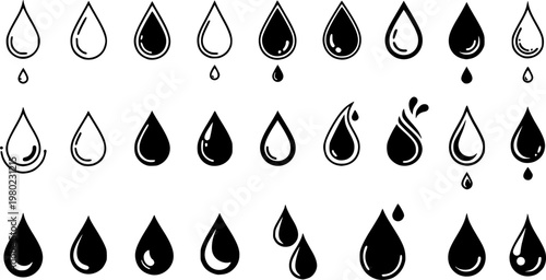 Tear drop icon symbol template for graphic and web design collection logo vector illustration

