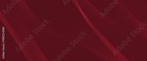 Contemporary technology cover design set. Luxury background with red line pattern (guilloche curves). Premium vector tech backdrop for business layout, digital certificate, formal brochure template