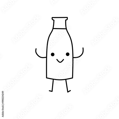 illustration of milk bottle