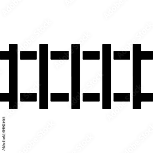 Black fence, wooden fence, rail fence, vector fence, fence design, outdoor decor