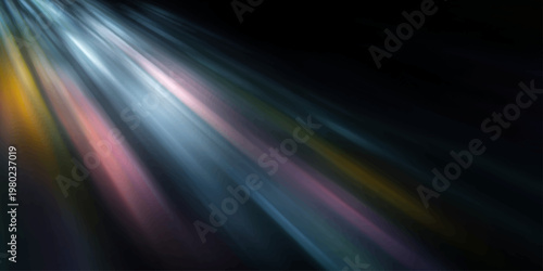 An abstract colorful background loop features a motion blur of rainbow waves and light lines to create a dynamic energy pattern for a modern art wallpaper