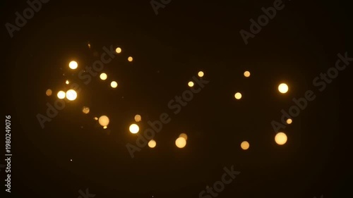 Abstract Light Display: An abstract display of radiant, illuminated spheres dance against a dark backdrop, creating an enchanting visual experience that sparks curiosity and intrigue.