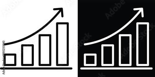 metric Two-tone version in black and white background
