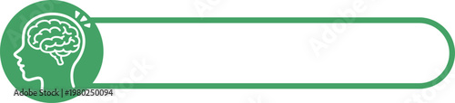Brain icon medical banner template