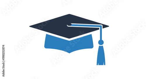 Graduation Cap Academic Symbol Alone.