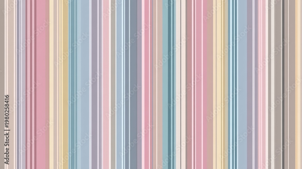 Obraz premium Delicate vertical striped pattern in muted, harmonious color tones