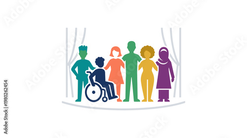 Diversity and Inclusion Group of People Together