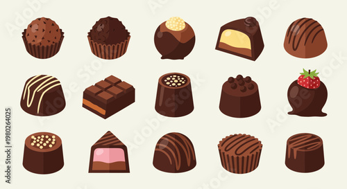 Assortment of Delicious Chocolate Candies - Sweet Treats Collection