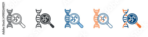Biomarker Icon Set Multiple Style Collection