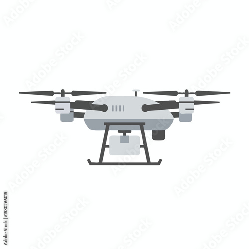 Modern Camera Drone Flying in the Sky for Aerial Photography