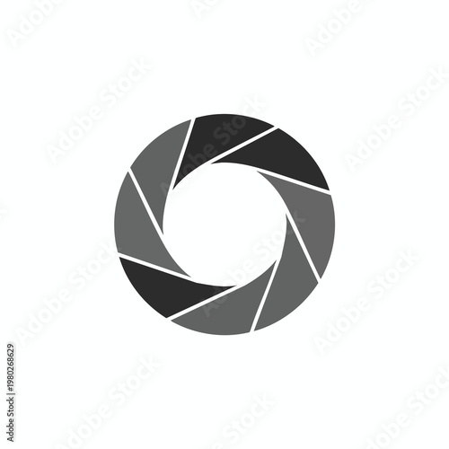 Abstract Black and White Geometric Spiral Design for Creative Projects