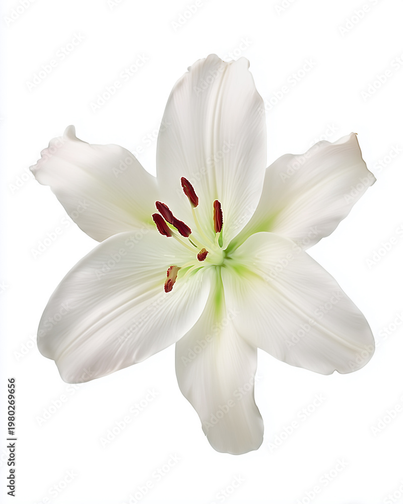 Obraz premium white lily botanical photography