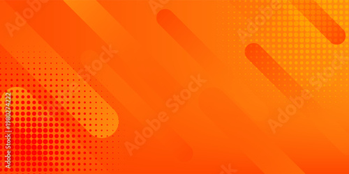 abstract orange background with lines and halftone effect