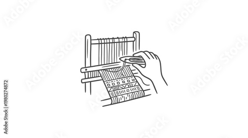 Weaving a Fabric on a Hand Loom