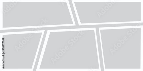 Templates collage five frames photos parts, picture or illustration. Vector frames. Board and branding Presentation. Creative theme.5 photos.